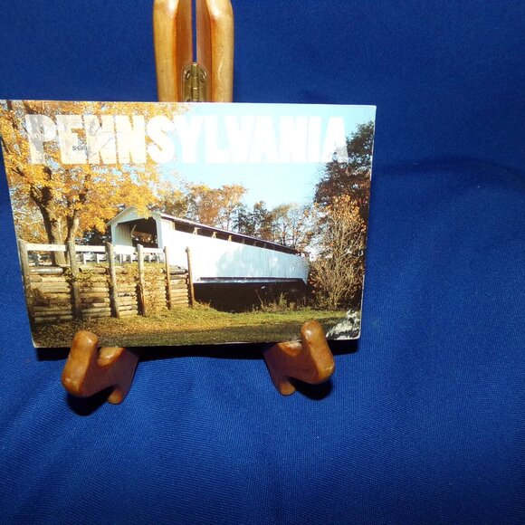 Vintage Pennsylvania Covered Bridge Postcard- Banks Covered Bridge - Posted 1996 - Picture 1 of 4